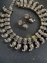 Oxidized German Silver Choker Short Neckpiece -S732